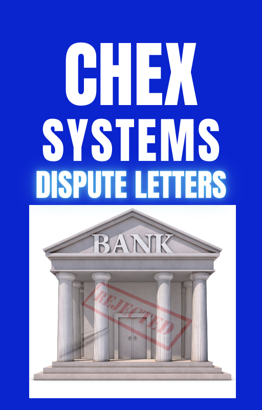 Chex Systems Dispute Letters Ebook